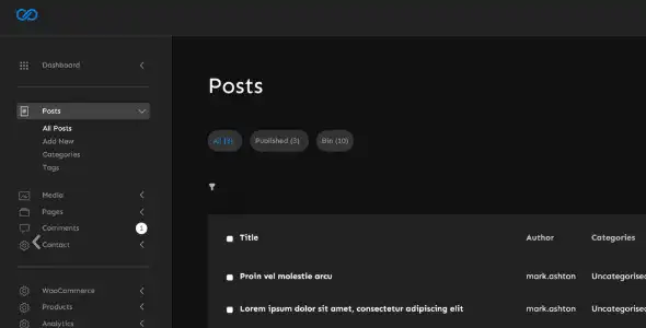 Admin 2020 – Modern WordPress Dashboard Theme